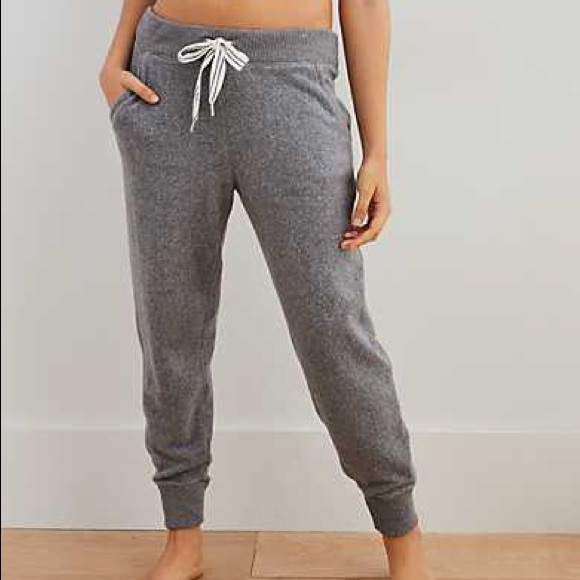 aerie Pants - Aerie Inside Out Gray Joggers